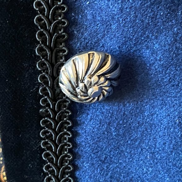 Vintage Loden Cropped Jacket Pure New Wool Women's Lined Velvet Collar Trim - Picture 4 of 11